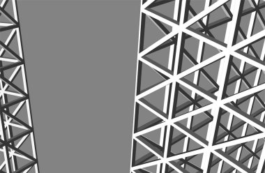 3d mimari sanat, vektör illüstrasyonu