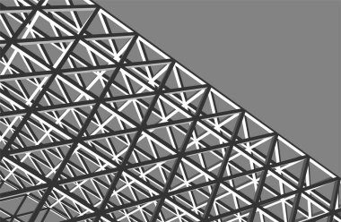 3d mimari sanat, vektör illüstrasyonu