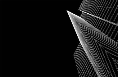 3d mimari sanat, vektör illüstrasyonu