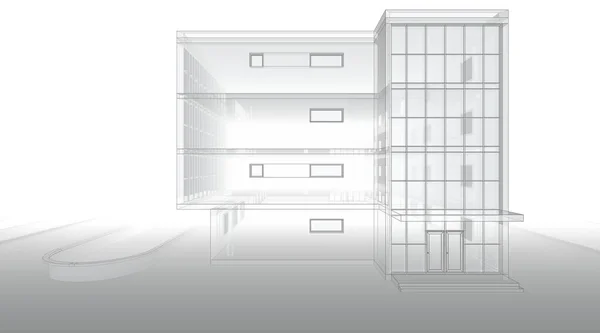 3D建筑艺术 数字图像 — 图库照片