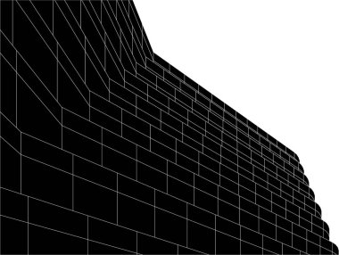 3d mimari sanat, vektör illüstrasyonu