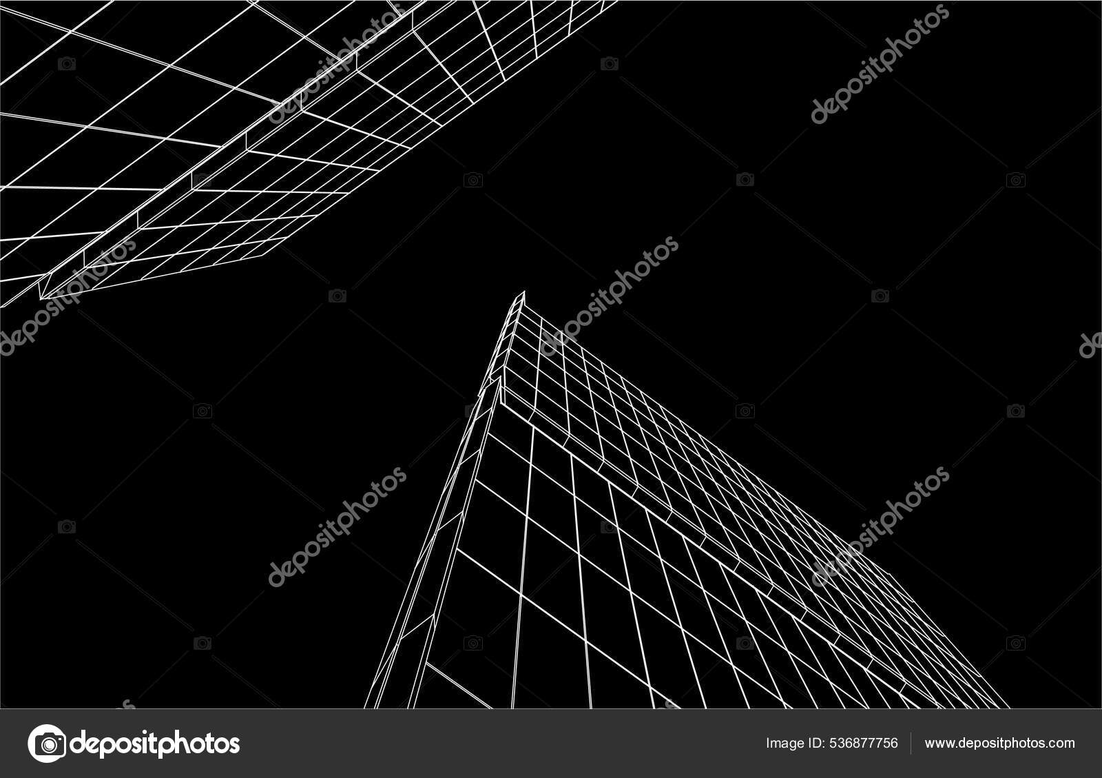 Architectural Art Vector Illustration Stock Vector by ©YuriyA 536877756