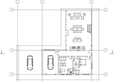 3d mimari sanat, vektör illüstrasyonu