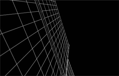 3d mimari sanat, vektör illüstrasyonu