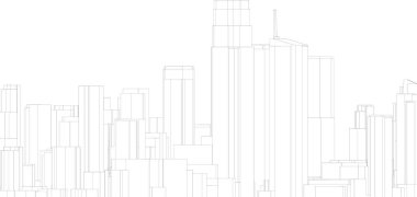 3d mimari sanat, vektör illüstrasyonu