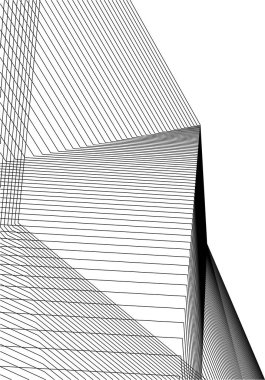 3d mimari sanat, vektör illüstrasyonu