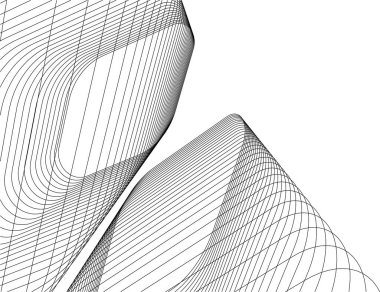 3d mimari sanat, vektör illüstrasyonu