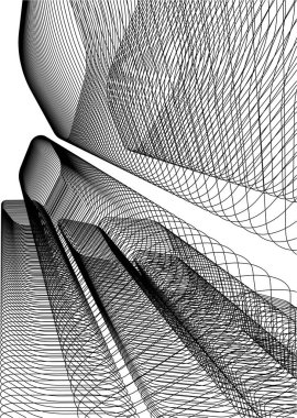 3d mimari sanat, vektör illüstrasyonu