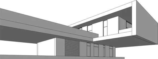 3D建筑艺术 矢量图解 — 图库矢量图片