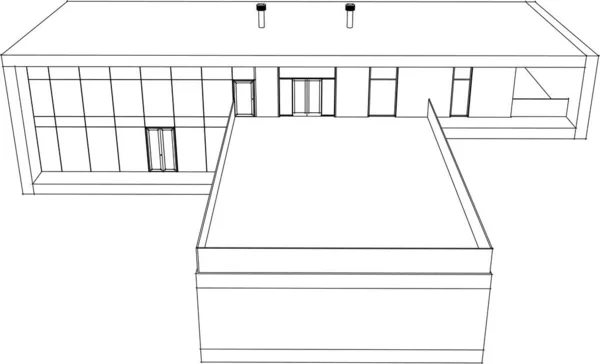 3D建筑艺术 矢量图解 — 图库矢量图片