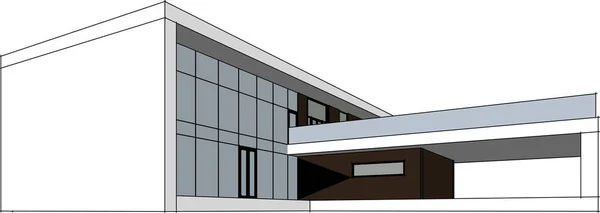 3D建筑艺术 矢量图解 — 图库矢量图片