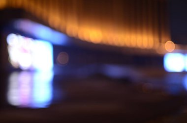 Gece şehrinin bokeh ışıkları, dijital duvar kağıtları