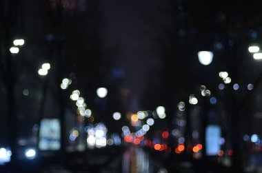 Gece şehrinin bokeh ışıkları, dijital duvar kağıtları