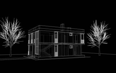 3D mimari sanat, dijital duvar kağıdı