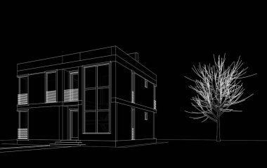 3D mimari sanat, dijital duvar kağıdı