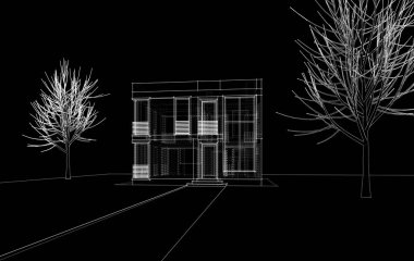 3D mimari sanat, dijital duvar kağıdı