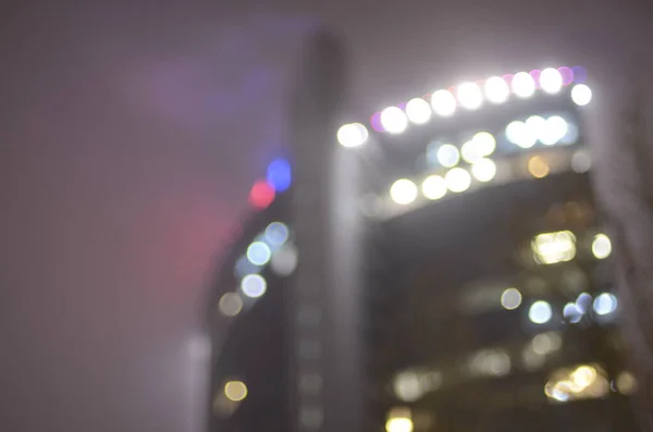 Bokeh Luzes Cidade Noturna Papel Parede Digital — Fotografia de Stock