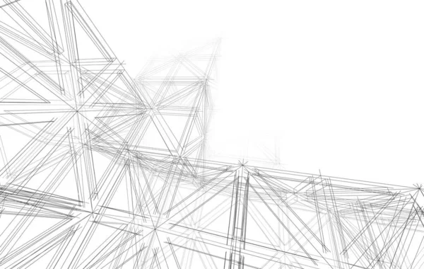 3D建筑艺术 数码壁纸 — 图库照片