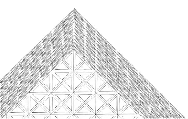 Sztuka Architektoniczna Cyfrowa Tapeta — Zdjęcie stockowe