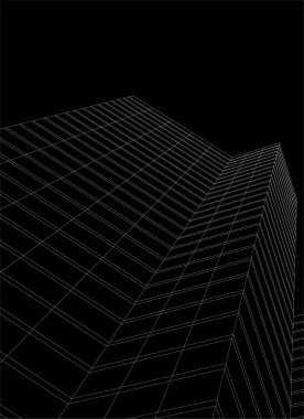 3d mimari sanat, vektör illüstrasyonu