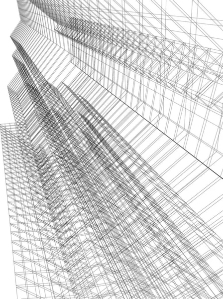 Architectural Art Vector Illustration — Stock Vector