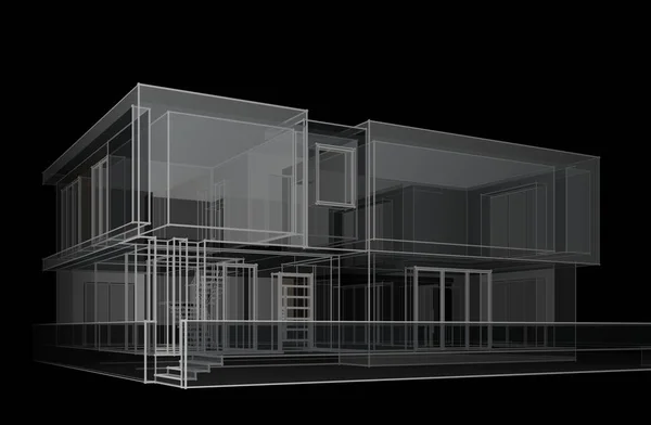 Architektonické Umění Digitální Tapety — Stock fotografie