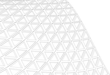 3d mimari sanat, vektör illüstrasyonu