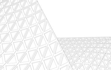 3d mimari sanat, vektör illüstrasyonu