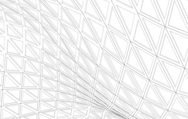 3d mimari sanat, vektör illüstrasyonu