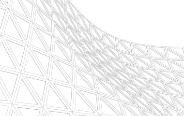 3d mimari sanat, vektör illüstrasyonu