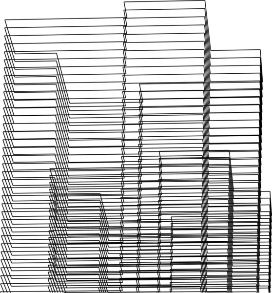 Arte Arquitectónico Ilustración Vectorial — Vector de stock