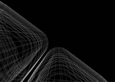 3d mimari sanat, vektör illüstrasyonu