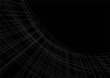 3d mimari sanat, vektör illüstrasyonu