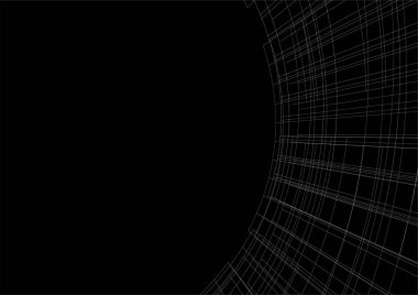 3d mimari sanat, vektör illüstrasyonu