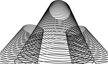 3d mimari sanat, vektör illüstrasyonu