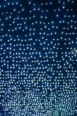 defocused night shot of festive bokeh lights 