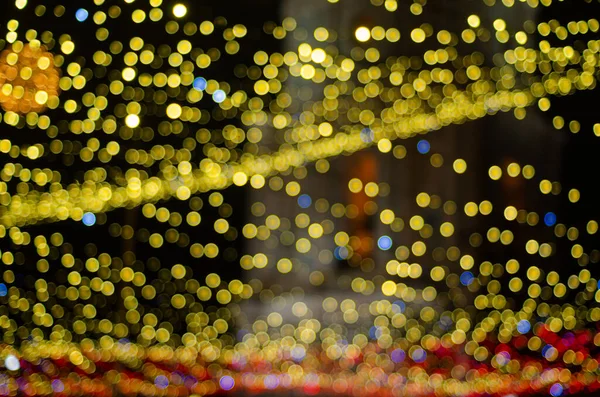 Defocused Night Shot Festive Bokeh Lights — Stock Photo, Image