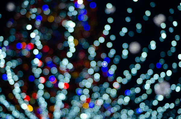 Defocused Night Shot Festive Bokeh Lights — Stock Photo, Image