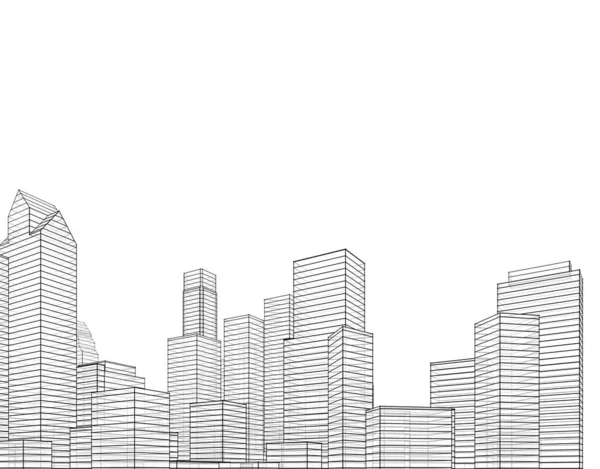 Arkitektonisk Konst Digital Tapet — Stockfoto