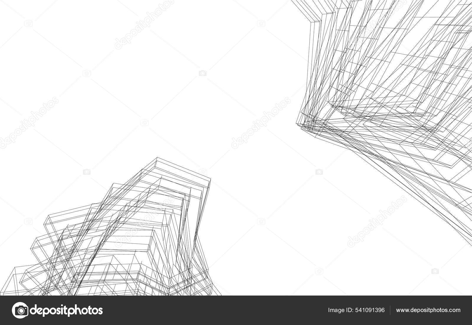 Architectural Art Vector Illustration Stock Vector by ©YuriyA 541091396