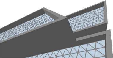 3d mimari sanat, vektör illüstrasyonu