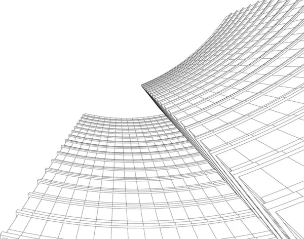 建筑墙纸摘要 现代设计背景 — 图库矢量图片