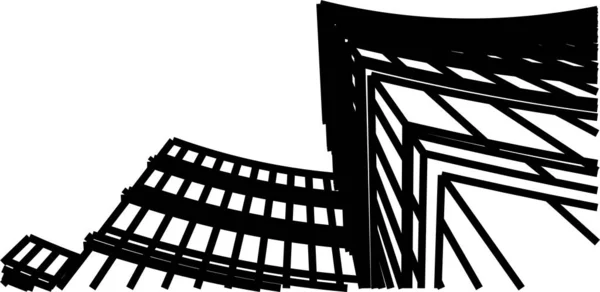 Abstrakte Architektonische Tapete Modernes Design Hintergrund — Stockvektor