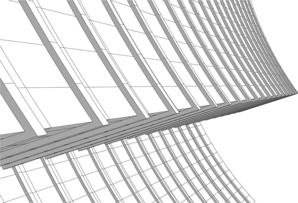Abstrakt Arkitektonisk Tapet Modern Design Bakgrund — Stock vektor