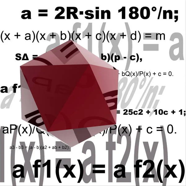 Darstellung Abstrakter Zahlen Auf Isoliertem Hintergrund — Stockfoto