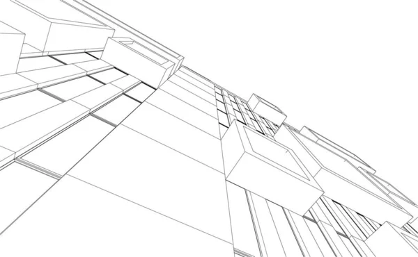 3D建筑艺术 数码壁纸 — 图库矢量图片