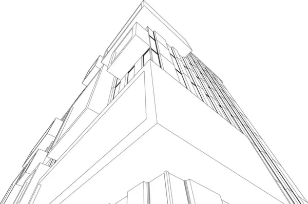 3D建筑艺术 数码壁纸 — 图库矢量图片