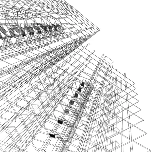 3D建筑艺术 数码壁纸 — 图库矢量图片