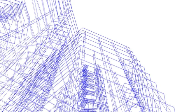 3D建筑艺术 数码壁纸 — 图库矢量图片