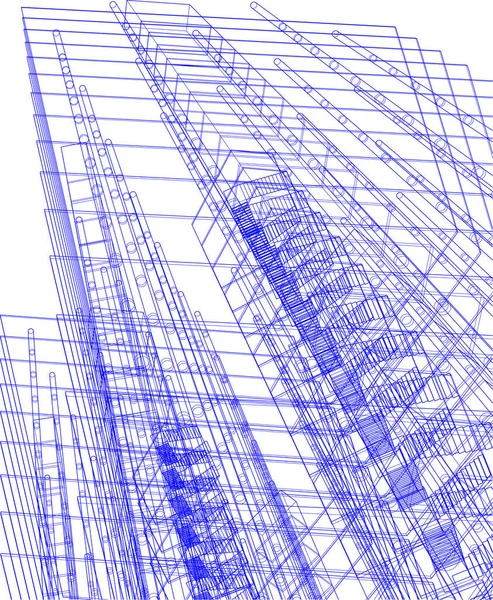 Arkitektonisk Kunst Digital Tapet – Stock-vektor